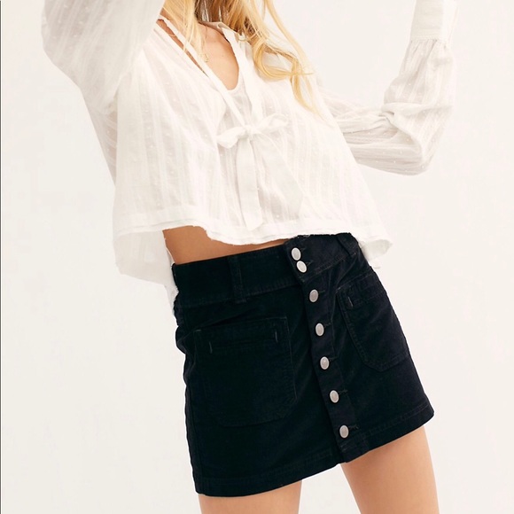 Free People mini skirt in black - Picture 6 of 8